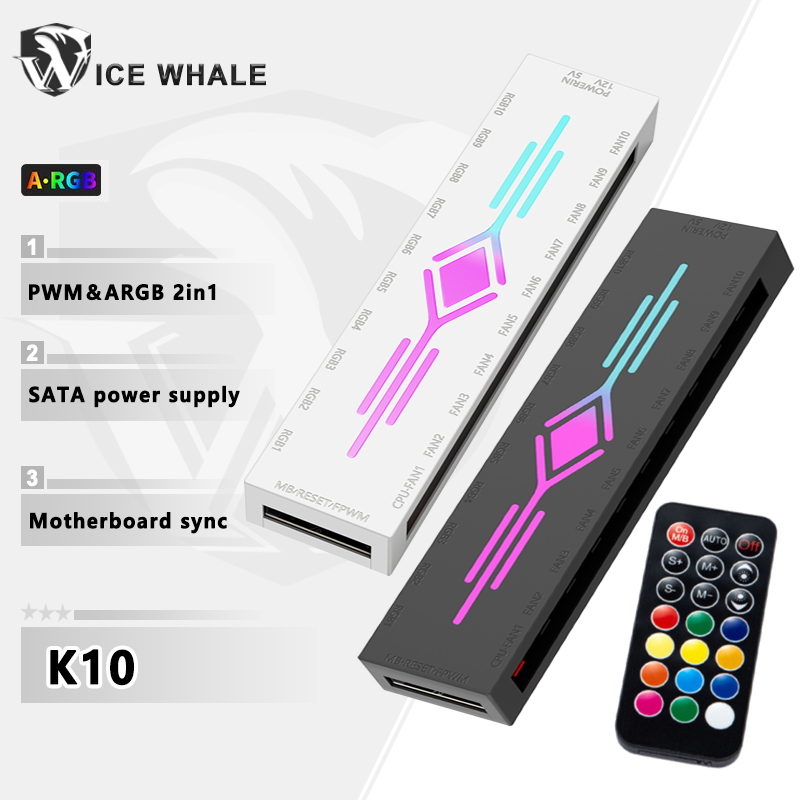 Fan Hub Rgb Controller - Hub de Ventiladores ICE Whale K10