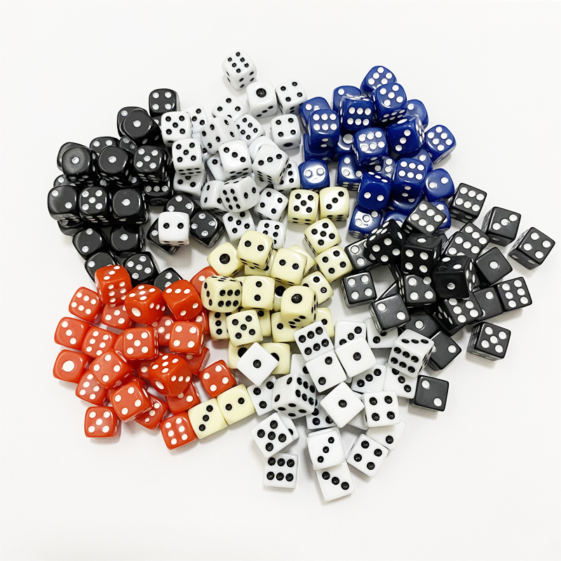 Gaming Accessories White - 50 peças 10mm acrílico ponto quadrado