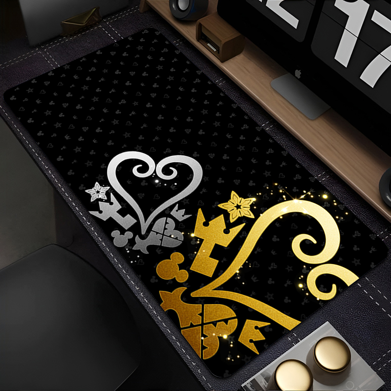 Gaming Accessories White - Preto e branco anime tapete de