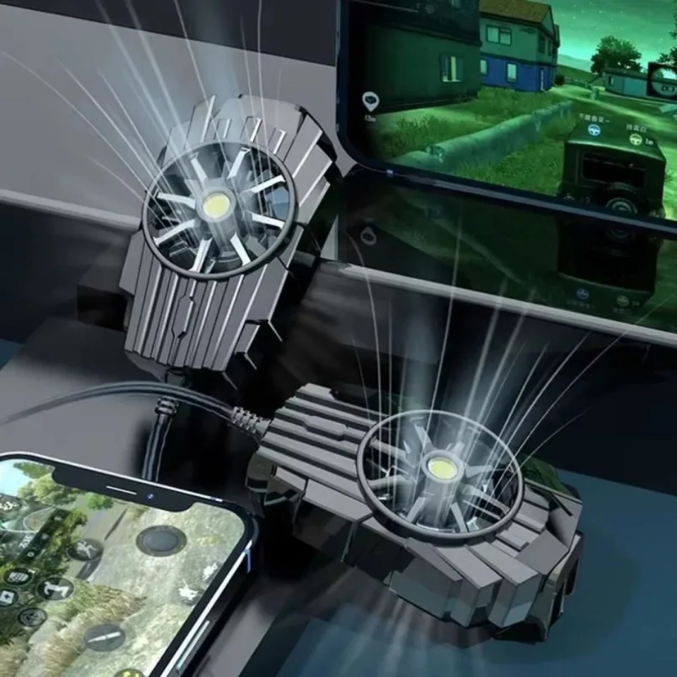 Gaming Accessories Phone - Mini radiador portátil com clipe traseiro
