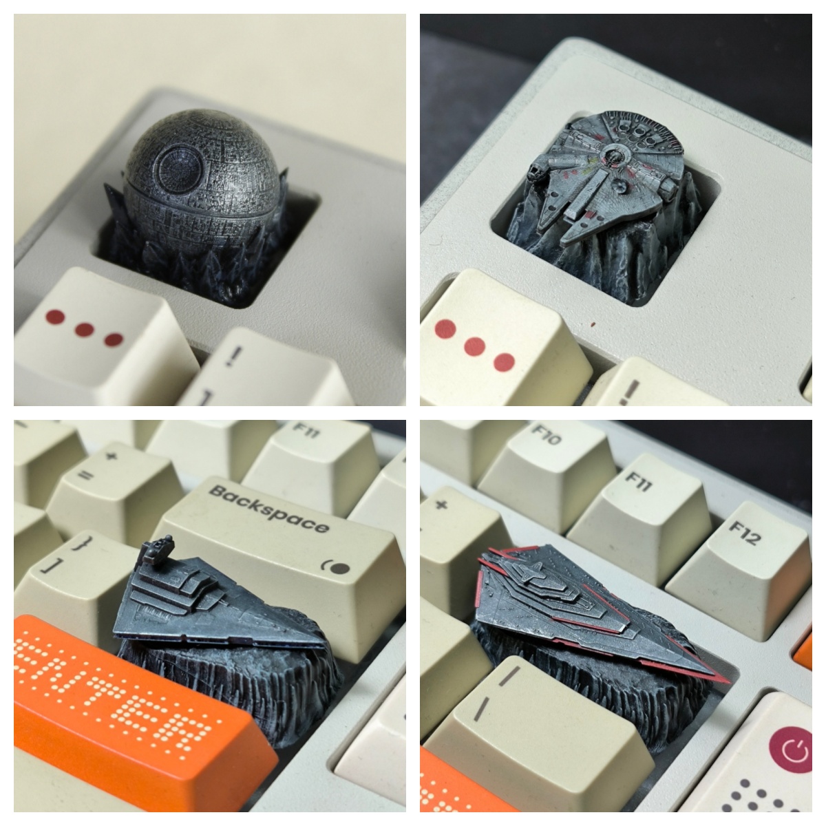 Gaming Accessories To 3D Print - Tecla Artesanal HCY Death Star em