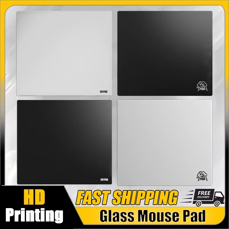 Gaming Accessories White - Mouse Pad Gamer de Vidro Skypad