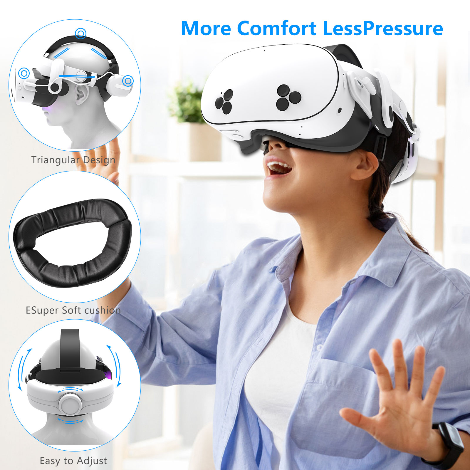 Para Headset VR Quest3S: Acess - Gaming Accessories Headset avaliação e preço