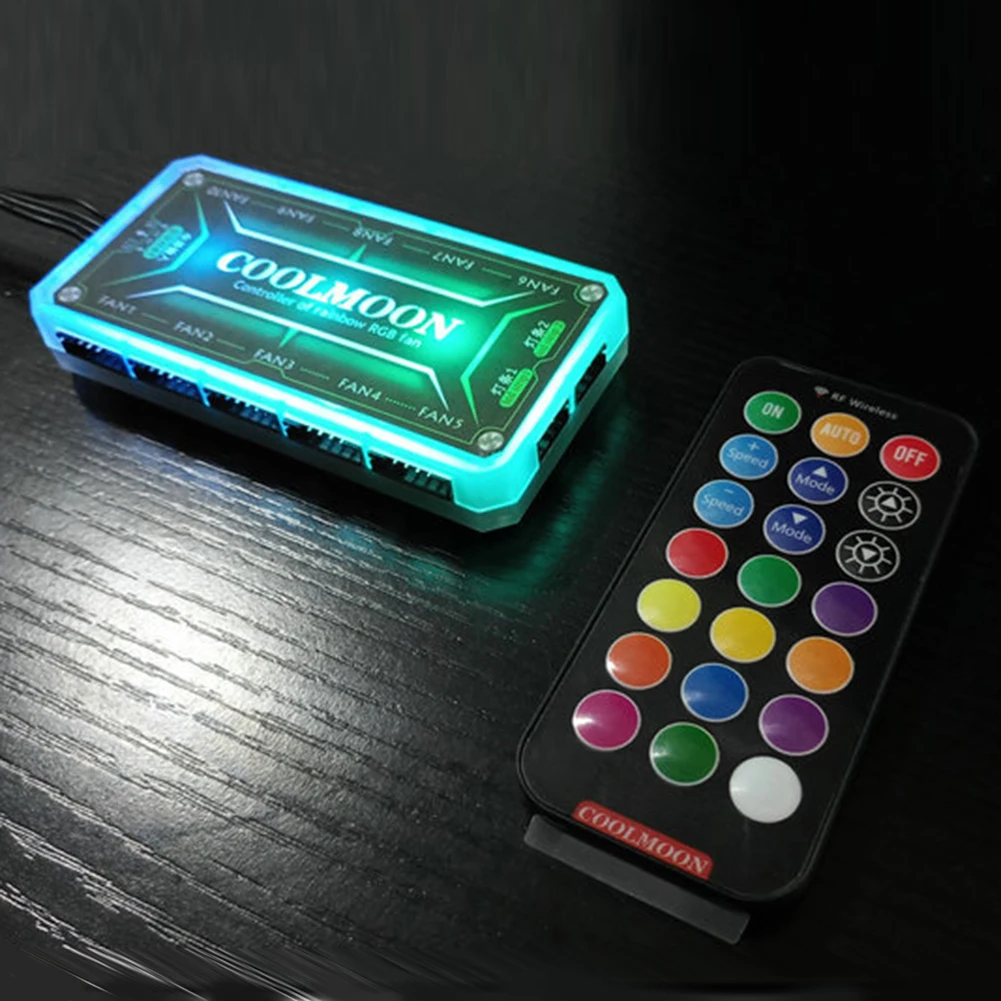 COOLMOON-Smart Controle Remoto - Fan Hub Rgb Controller avaliação e preço