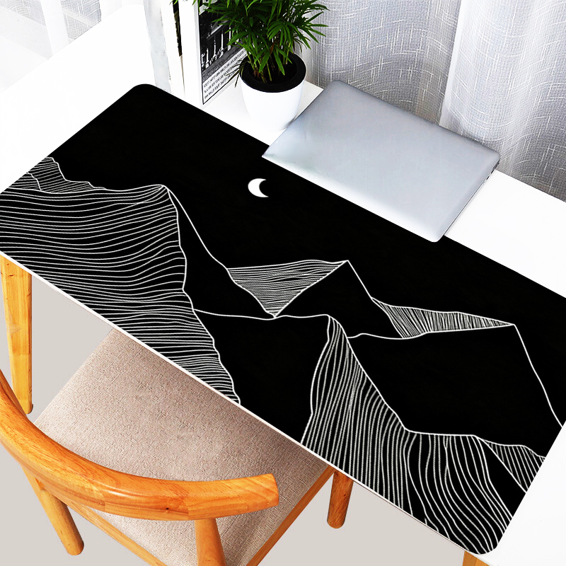 Mouse pad com linhas artística - Gaming Accessories White avaliação e preço
