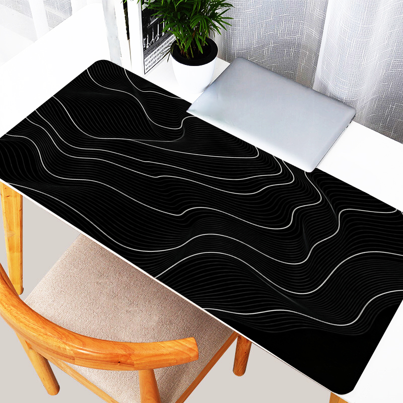 Mouse pad com linhas artística - Gaming Accessories White avaliação e preço