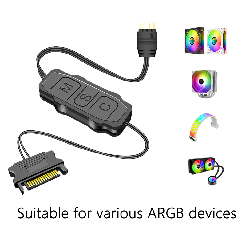 GPUHOLD SATA Interface 5V 3PIN - Fan Hub Rgb Controller avaliação e preço
