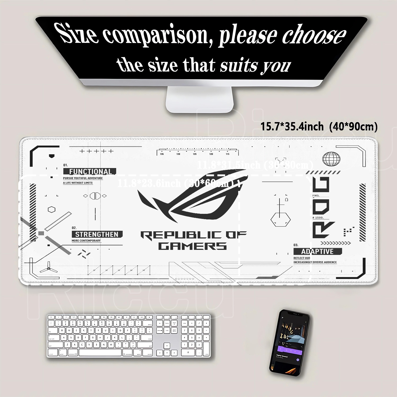 Mouse Pad Grande para Jogos R- - Gaming Accessories Asus avaliação e preço