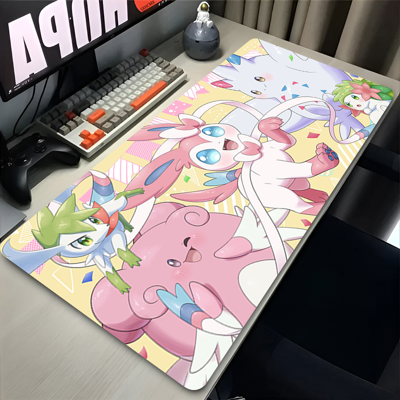 Mousepad Grande Rosa Fofo XXL  - Gaming Accessories Computer avaliação e preço