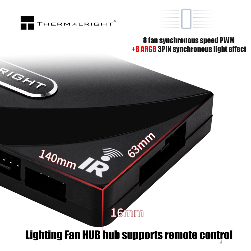 Thermalright 1 a 8 4 pinos pwm - Fan Hub Rgb Controller avaliação e preço